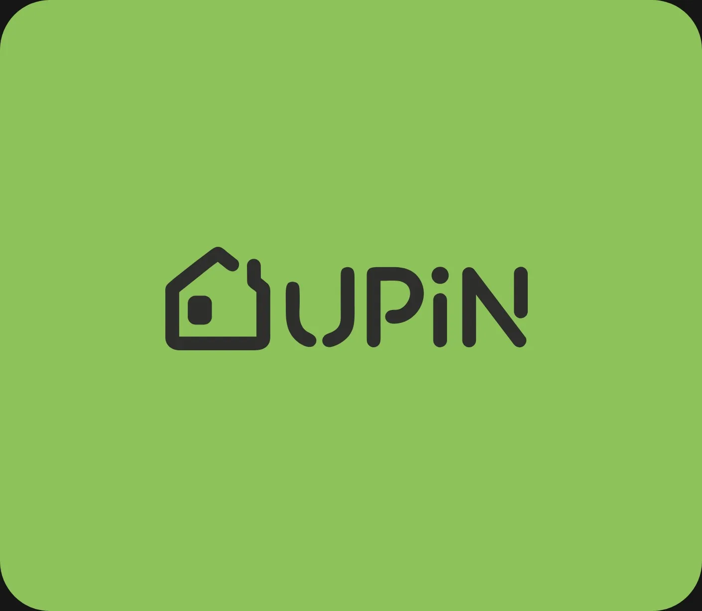 UPIN - logo na zielonym tle